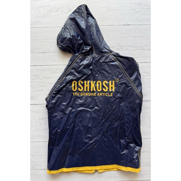 Vintage Oshkosh B'Gosh Raincoat REVERSIBLE Kids 3X Toddler Boys Girls Rain Coat - Picture 12 of 12